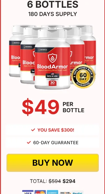 Order blood armor 6 Bottles